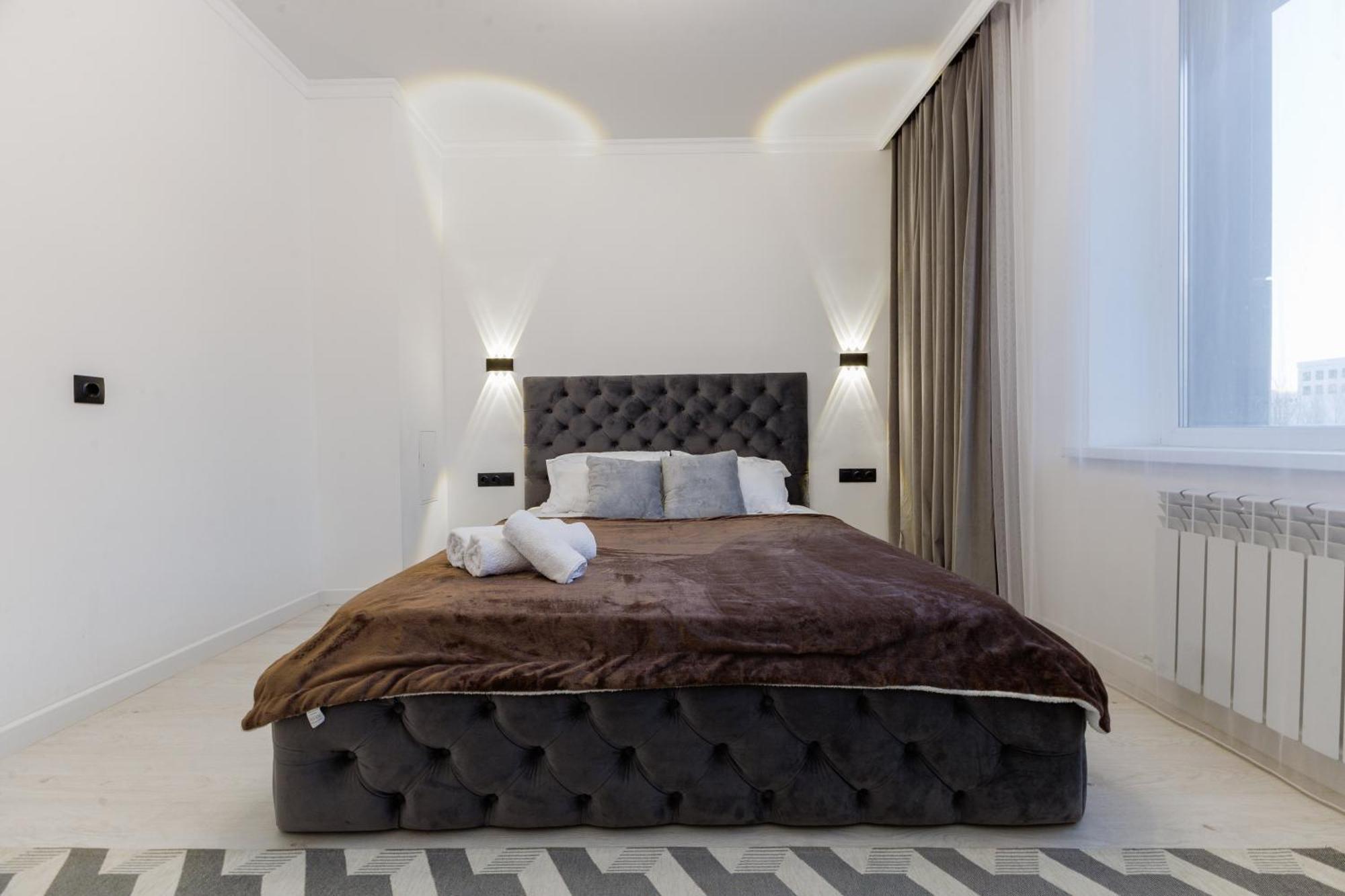 двухкомнатная евро рядом с байтерек абу даби ботанический сад Apartment *